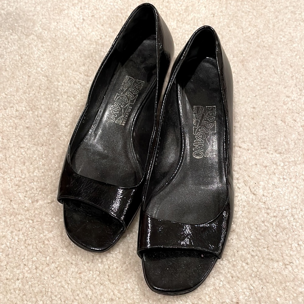 Salvatore Ferragamo Black Sandals